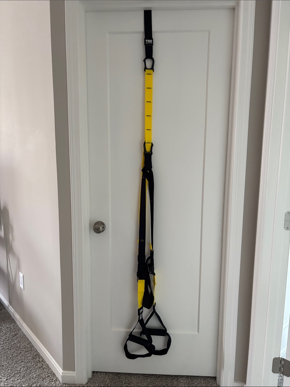 TRX Yellow and Black Suspension Trainer